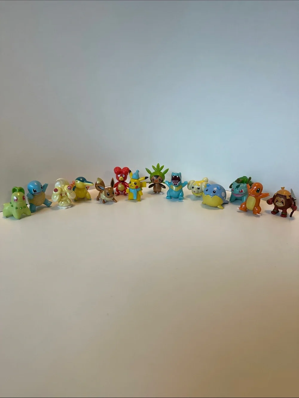 Pokemon Mini Figures - Green Blue Yellow Orange Red Brown